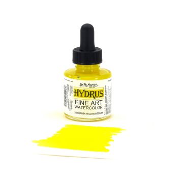 Dr. Ph. Martin's Hydrus Watercolor 1 oz Bottle - Hansa Yellow Medium
