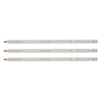 HB Box of 3 Aquarelle Watersoluble Graphite Pencil 