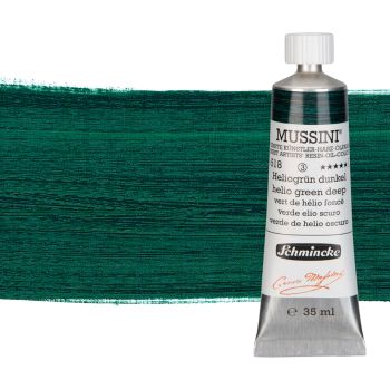 Schmincke Mussini Oil Color 35ml Tube - Helio Green Deep