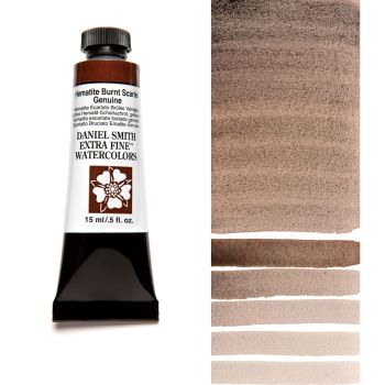 Daniel Smith Extra Fine Watercolors - Hematite Burnt Scarlet Genuine, 15 ml Tube