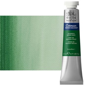 Cotman Watercolor 21 ml Tube - Hooker's Green Dark