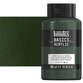 Liquitex Basics Acrylics 400ml Hookers Green Hue Permanent