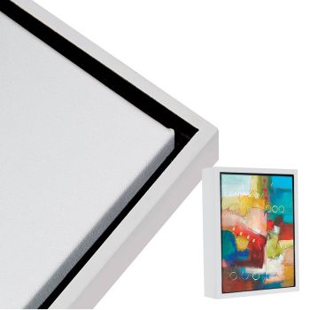 Illusions Floater Frame, 24"x24" White - 1-1/2" Deep