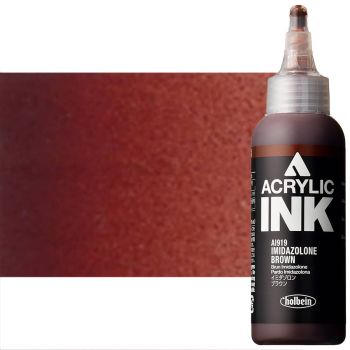 Holbein Acrylic Ink 100ml Imidazolone Brown