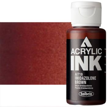Holbein Acrylic Ink 30ml Imidazolone Brown