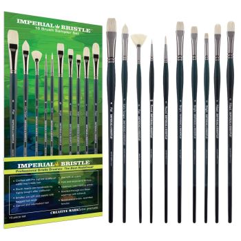 Set of 10, Imperial Professional Chungking Hog Bristle Brushes