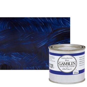 Gamblin Artist's Oil Color 8 oz Can - Indanthrone Blue