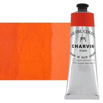 Charvin Fine Oil Paint, Indian Orange - 150ml