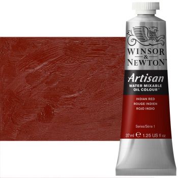 Winsor & Newton Artisan Water Mixable Oil Color - Indian Red, 37ml Tube