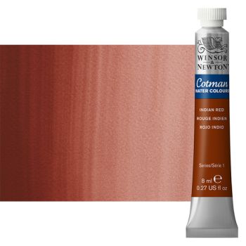 Winsor & Newton Cotman Watercolor 8 ml Tube - Indian Red