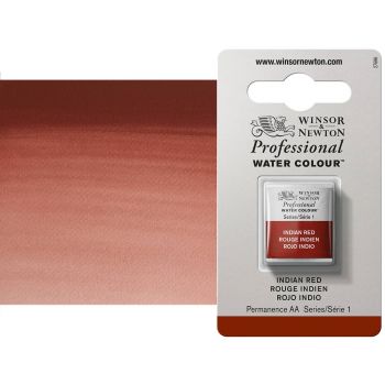 Winsor & Newton Professional Watercolor Half Pan - Indian Red