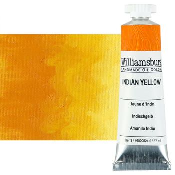 Williamsburg Handmade Oil Paint - Indian Yellow, 37ml Tube