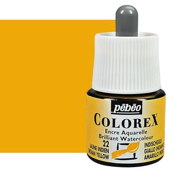 Pebeo Colorex Watercolor Ink Indian Yellow, 45ml