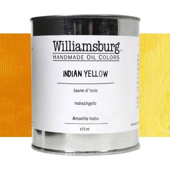 Williamsburg Handmade Oil Paint - Indian Yellow, 473ml Can