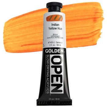 GOLDEN Open Acrylic Paints Indian Yellow Hue 2 oz