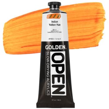 GOLDEN Open Acrylic Paints Indian Yellow Hue 5 oz