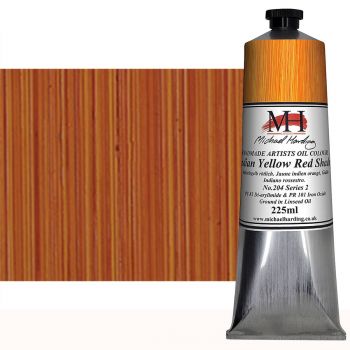 Michael Harding Handmade Artists Oil Color 225ml - Indian Yellow Red Shade