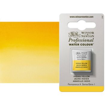 Winsor & Newton Professional Watercolor Half Pan - Indian Yellow