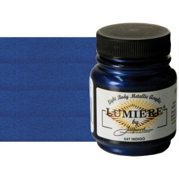 Jacquard Lumiere Fabric Color - Indigo, 2.25oz Jar