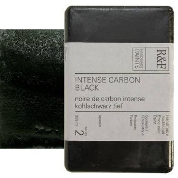 R&F Encaustic Handmade Paint 333 ml Block - Intense Carbon Black