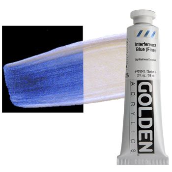 GOLDEN Heavy Body Acrylics - Interference Blue, 2oz Tube