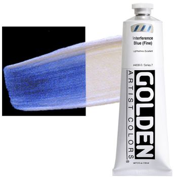 GOLDEN Heavy Body Acrylics - Interference Blue, 5oz Tube