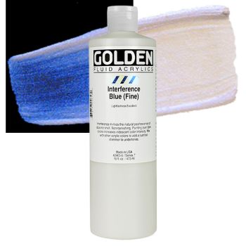 GOLDEN Fluid Acrylics Interference Blue (Fine) 16 oz