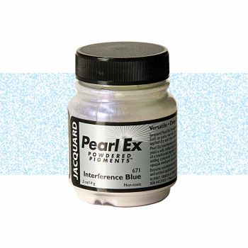 Jacquard Pearl-Ex Powder Pigment 1/2 oz Jar Interference Blue