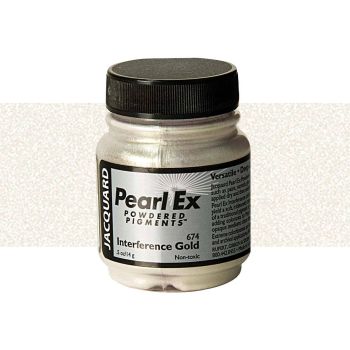 Jacquard Pearl-Ex Powder Pigment 1/2 oz Jar Interference Gold