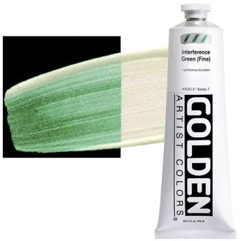 GOLDEN Heavy Body Acrylics - Interference Green, 5oz Tube