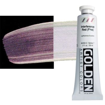 GOLDEN Heavy Body Acrylics - Interference Red, 2oz Tube