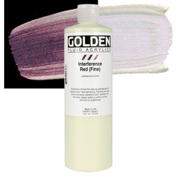 GOLDEN Fluid Acrylics Interference Red (Fine) 16 oz