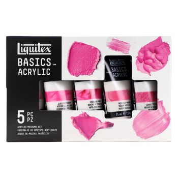 Liquitex Basics Acrylic Mediums Introductory Set of 5 75 ML