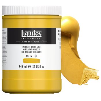 Liquitex Professional Heavy Body Acrylic Iridescent Bright Gold 32oz