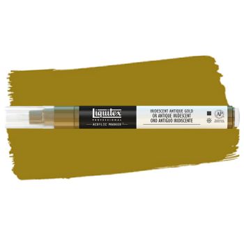 Liquitex Professional Paint Marker Fine (2mm) - Iridescent Antique Gold
