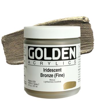 GOLDEN Heavy Body Acrylics - Iridescent Bronze, 8oz Jar