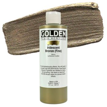 GOLDEN Fluid Acrylics Iridescent Bronze (Fine) 8 oz