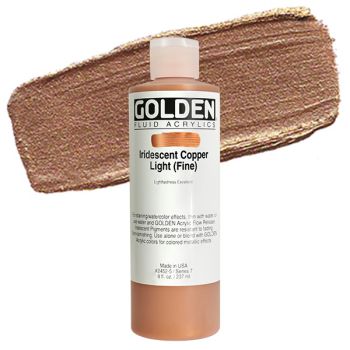 GOLDEN Fluid Acrylics Iridescent Copper Light (Fine) 8 oz