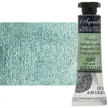 Sennelier l'Aquarelle Artists Watercolor - Iridescent Green, 10ml Tube