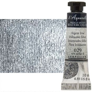 Sennelier l'Aquarelle Artists Watercolor - Iridescent Silver, 10ml Tube