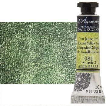 Sennelier l'Aquarelle Artists Watercolor - Iridescent Yellow Green, 10ml Tube