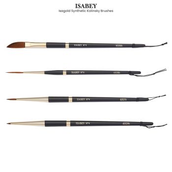 Isabey Isagold Synthetic Kolinsky Brushes