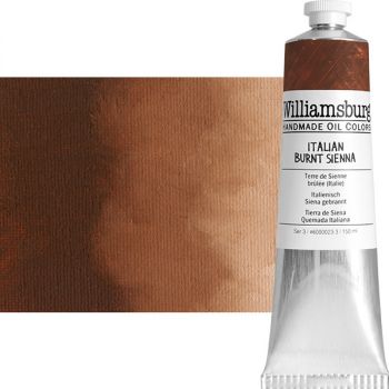 Williamsburg Handmade Oil Paint - Italian Burnt Sienna, 150ml Tube