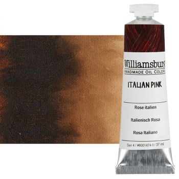 Williamsburg Handmade Oil Paint - Italian Pink, 37ml Tube