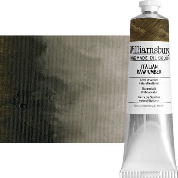 Williamsburg Handmade Oil Paint - Italian Raw Umber, 150ml Tube