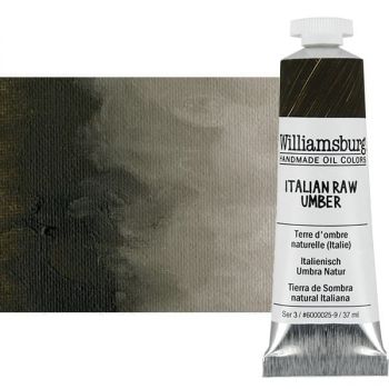 Williamsburg Handmade Oil Paint - Italian Raw Umber, 37ml Tube