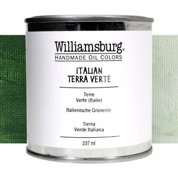 Williamsburg Handmade Oil Paint - Italian Terra Verte, 237ml Can