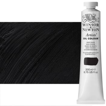 Winsor & Newton Artists' Oil Color 200 ml Tube - Ivory Black