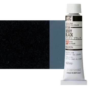Holbein Extra-Fine Artists' Oil Color 20 ml Tube - Ivory Black