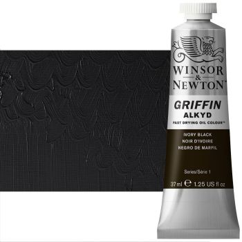 Griffin Alkyd Fast-Drying Oil Color 37 ml Tube - Ivory Black
